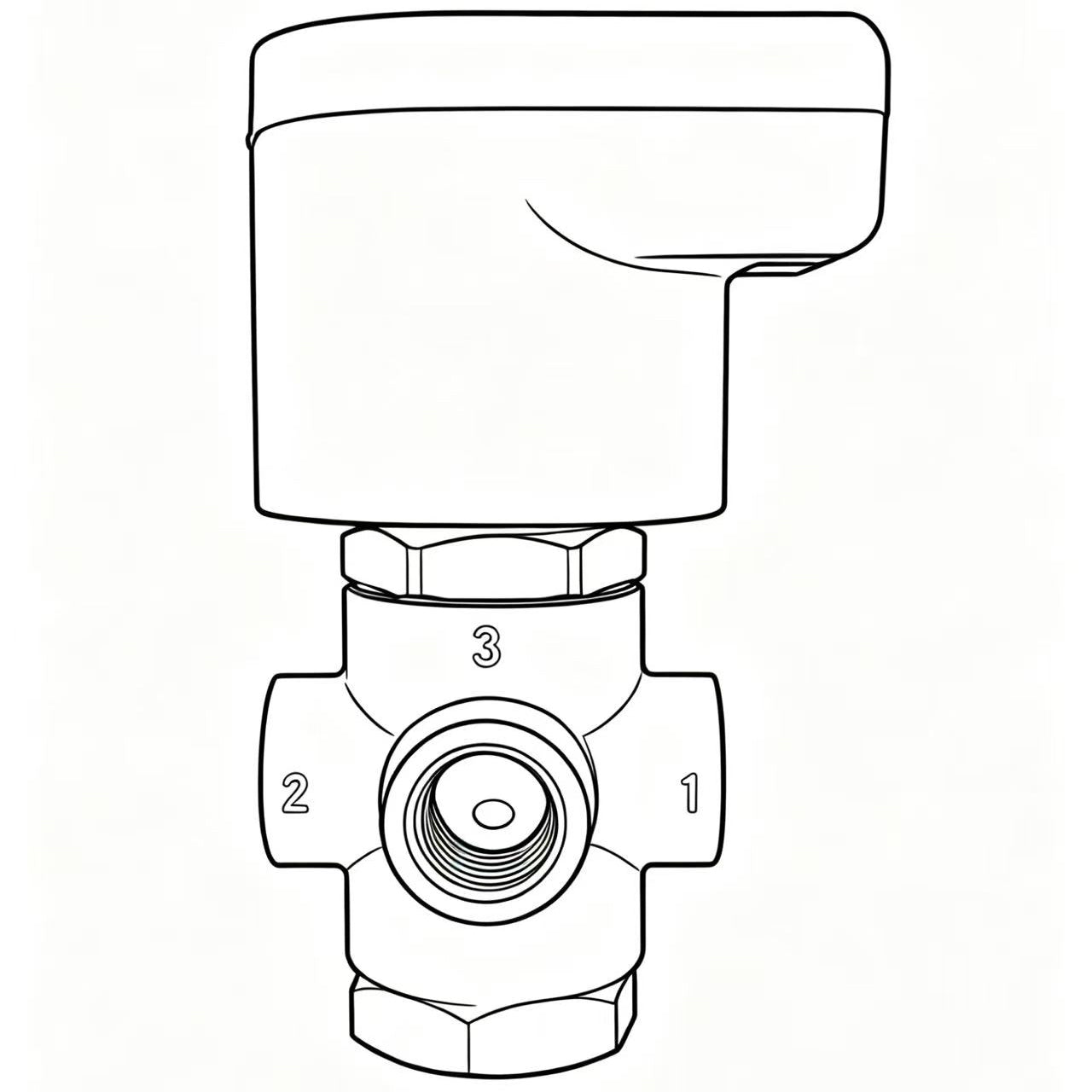 3-way solenoid valve